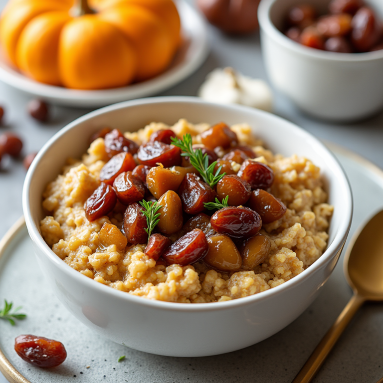 Pumpkin-Date Overnight Oats