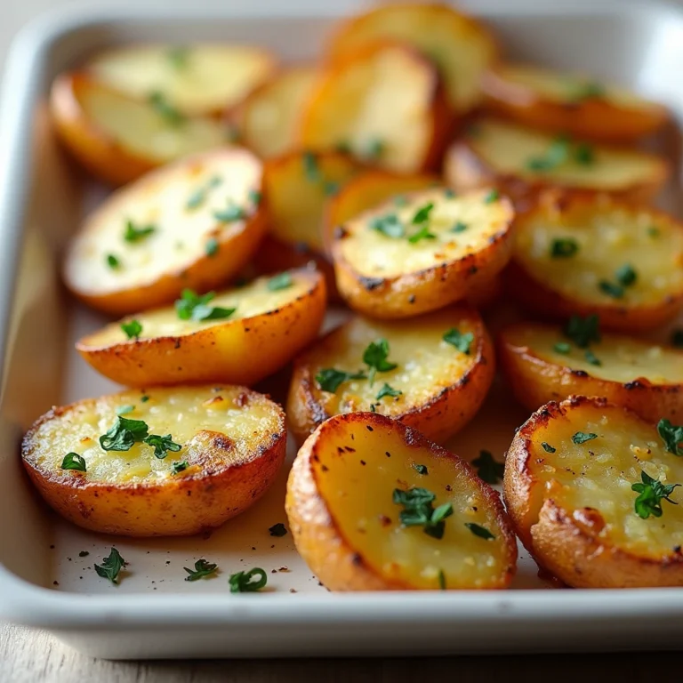 Baked Garlic Herb Potato Wedges