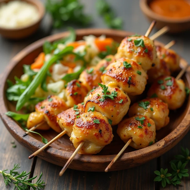 Garlic Parmesan Chicken Skewers: A Savory and Juicy Grilled Favorite