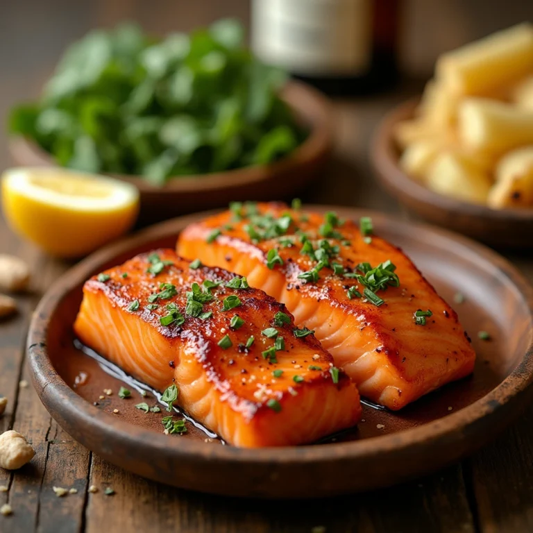 Honey Butter Garlic Glazed Salmon BitesHoney Butter Garlic Glazed Salmon Bites