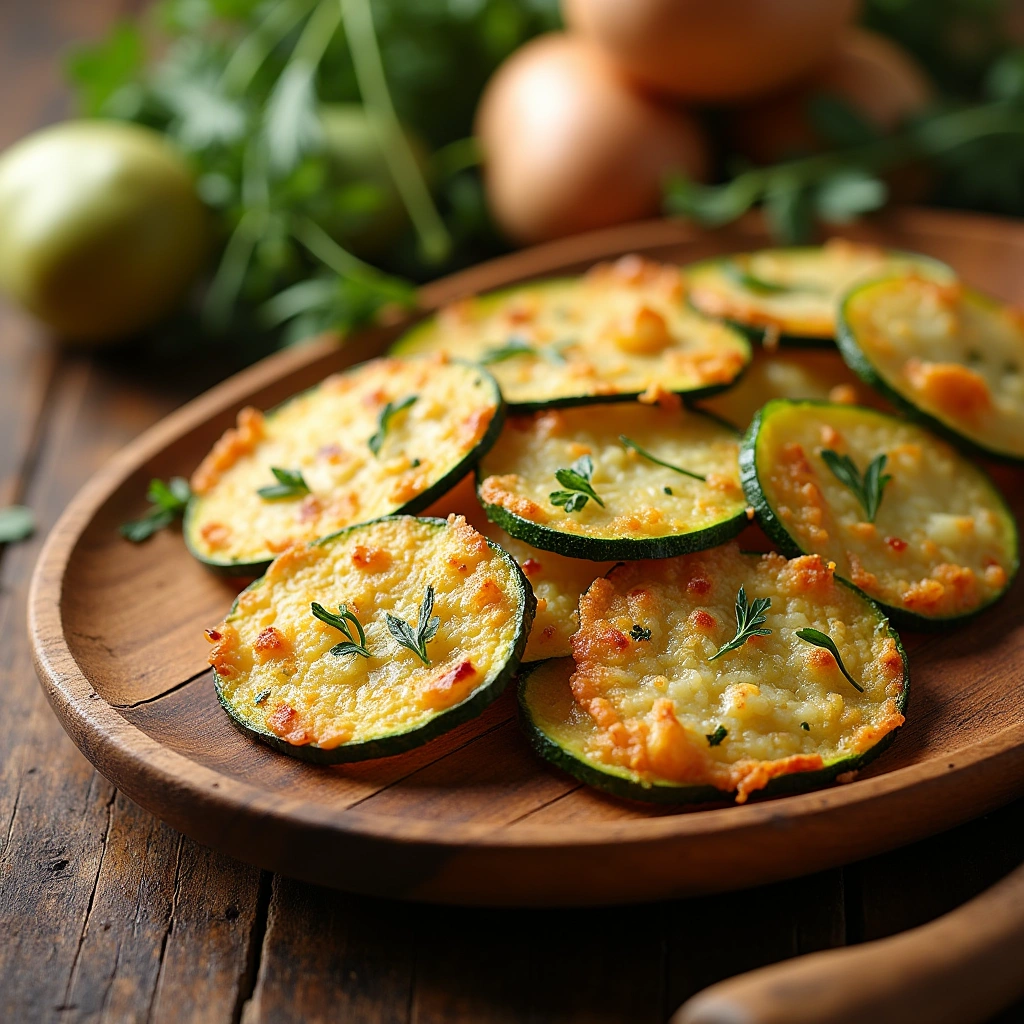 Zucchini Parmesan Crisps